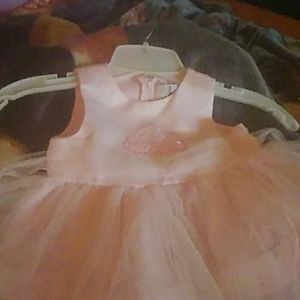 Pink girls party dress